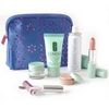 Clinique - Travel Set:E/MU Remover+A/Gravity Crm+E/Base+Lipstick+Glosswear+Hair Spray - 6pcs + 1 Bag