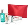 Clinique - Travel Set: Rinse Off Eye M/U Solvent 60ml+All About Eyes 15ml+E/shadow Palette+Mascara+L